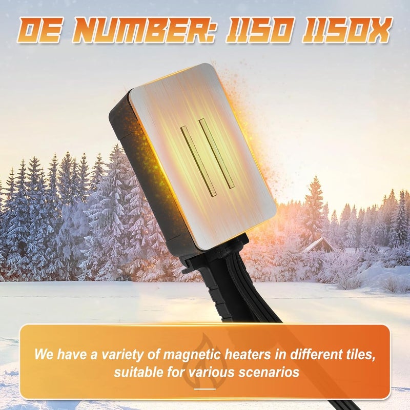 ATVMaster 1155X 1155 Magnetic Engine Block Heater, 120V, 200W, Suitable for a wide range of vehicles, equipment, components, etc. - Image 2